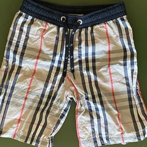Boys Burberry Swim trunks in size 4Y (toddler).